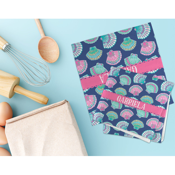 Preppy Sea Shells Microfiber Dish Rag - LIFESTYLE