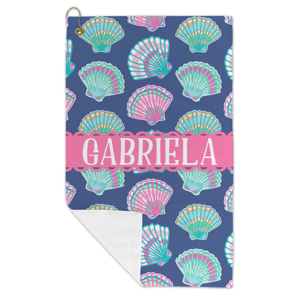 Preppy Sea Shells Microfiber Golf Towels - FOLD
