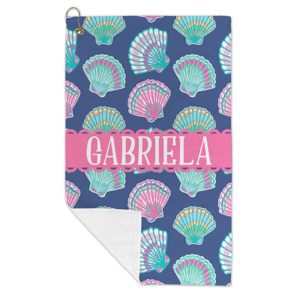Preppy Sea Shells Microfiber Golf Towels - FOLD
