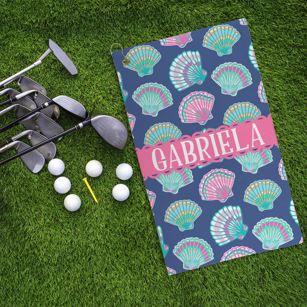 Preppy Sea Shells Microfiber Golf Towels - LIFESTYLE
