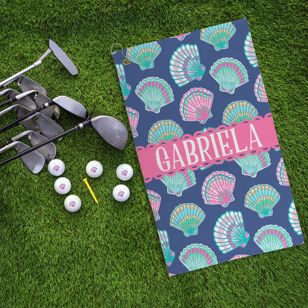 Preppy Sea Shells Microfiber Golf Towels - LIFESTYLE