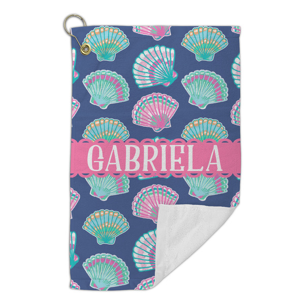 Preppy Sea Shells Microfiber Golf Towels Small - FRONT FOLDED