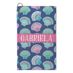 Preppy Sea Shells Microfiber Golf Towel - Small (Personalized)
