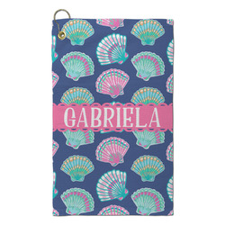 Preppy Sea Shells Microfiber Golf Towel - Small (Personalized)