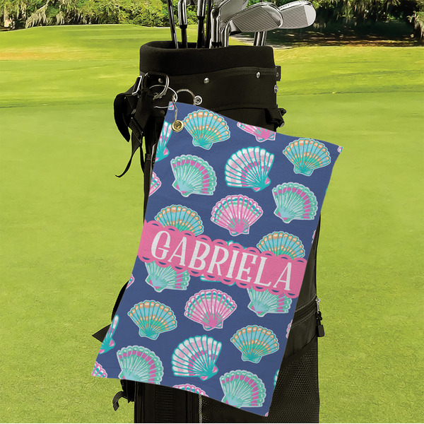 Preppy Sea Shells Microfiber Golf Towels - Small - LIFESTYLE