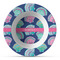 Preppy Sea Shells Plastic Bowl - Microwave Safe - Composite Polymer (Personalized)