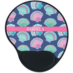 Preppy Sea Shells Mouse Pad with Wrist Support