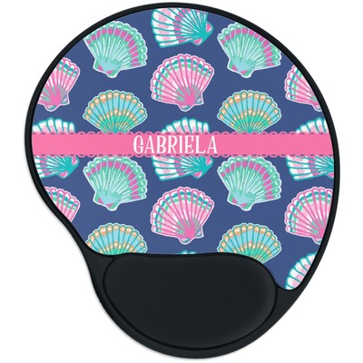 Preppy Sea Shells Mouse Pad with Wrist Support