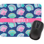 Preppy Sea Shells Rectangular Mouse Pad (Personalized)