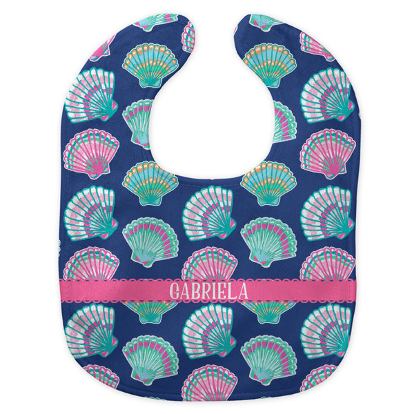 Preppy Sea Shells New Bib Flat Approval