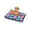 Preppy Sea Shells Outdoor Dog Beds - Small - IN CONTEXT