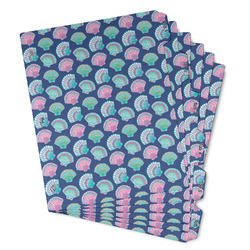 Preppy Sea Shells Binder Tab Divider - Set of 6 (Personalized)