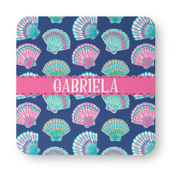 Preppy Sea Shells Paper Coasters - Approval