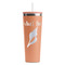 Preppy Sea Shells RTIC Everyday Tumbler with Straw - 28oz - Peach - Single-Sided (Personalized)