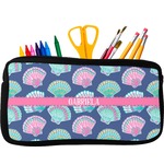 Preppy Sea Shells Neoprene Pencil Case (Personalized)