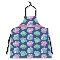 Preppy Sea Shells Apron Without Pockets w/ Name or Text