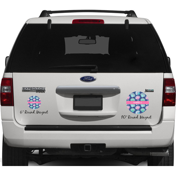 Sea Shells Personalized Car Magnets on Ford Explorer