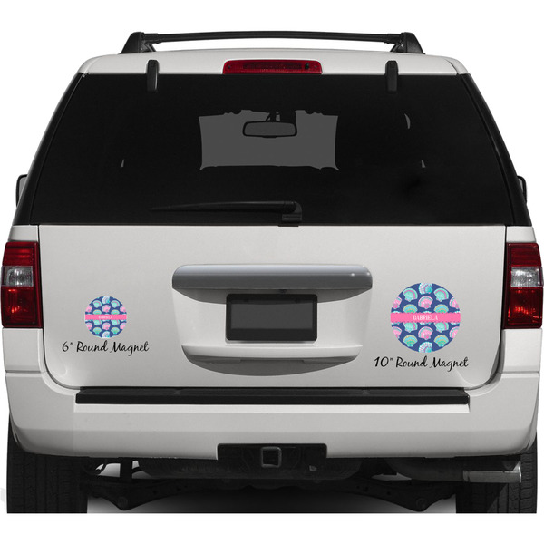 Sea Shells Personalized Car Magnets on Ford Explorer