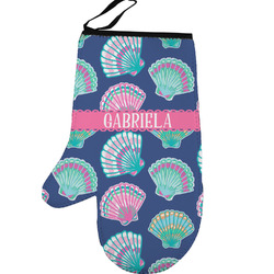 Preppy Sea Shells Left Oven Mitt (Personalized)