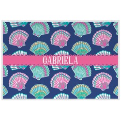 Preppy Sea Shells Laminated Placemat w/ Name or Text
