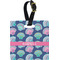 Preppy Sea Shells Plastic Luggage Tag - Square w/ Name or Text