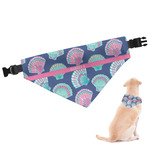 Preppy Sea Shells Dog Bandana - Large (Personalized)
