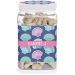 Preppy Sea Shells Dog Treat Jar (Personalized)