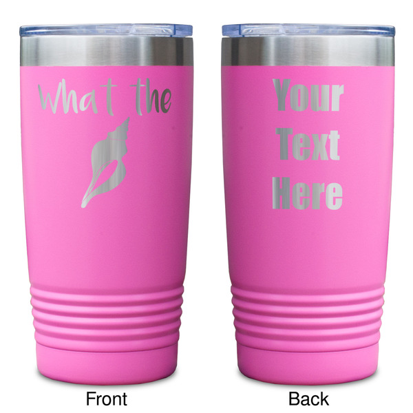 Preppy Sea Shells Pink Polar Camel Tumbler - 20oz - Double Sided - Approval