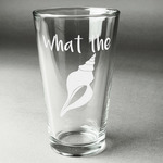 Preppy Sea Shells Pint Glass - Engraved (Personalized)
