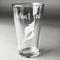 Preppy Sea Shells Pint Glass - Engraved (Personalized)