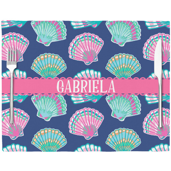 Preppy Sea Shells Placemat with Props