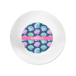 Preppy Sea Shells Plastic Party Appetizer & Dessert Plates - 6" (Personalized)