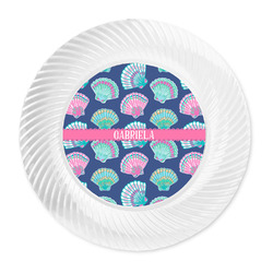 Preppy Sea Shells Plastic Party Dinner Plates - 10" (Personalized)
