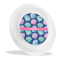 Preppy Sea Shells Plastic Party Dinner Plates - 10" (Personalized)