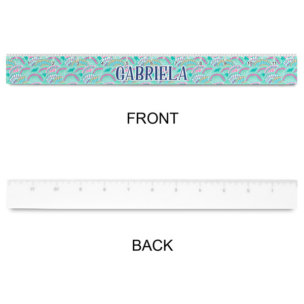 Preppy Sea Shells Plastic Ruler - 12" - APPROVAL
