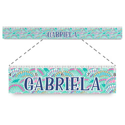 Preppy Sea Shells Plastic Ruler - 12" (Personalized)