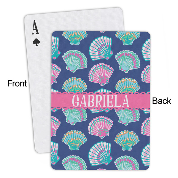 Preppy Sea Shells Playing Cards - Approval