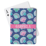 Preppy Sea Shells Playing Cards (Personalized)