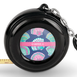 Preppy Sea Shells Pocket Tape Measure - 6 Ft w/ Carabiner Clip (Personalized)