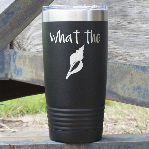 Custom Preppy Sea Shells 20 oz Stainless Steel Tumbler (Personalized)
