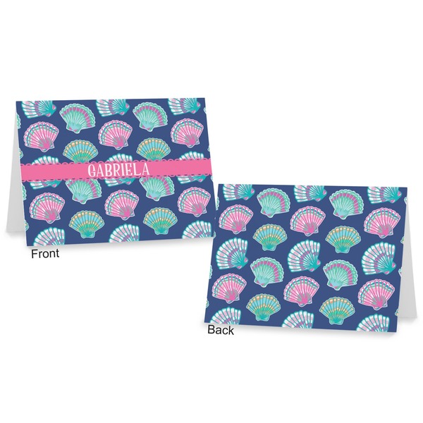 Preppy Sea Shells Postcard - Front and Back