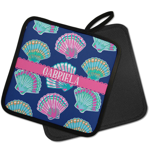 Preppy Sea Shells Pot Holders - PARENT MAIN