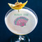 Preppy Sea Shells Printed Drink Topper - Large - In Context