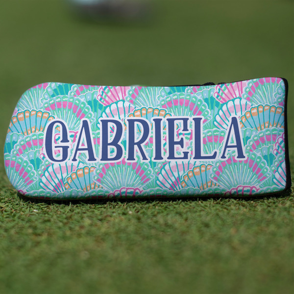 Custom Preppy Sea Shells Blade Putter Cover (Personalized)