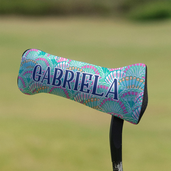 Preppy Sea Shells Putter Cover - On Putter
