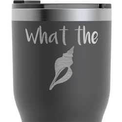 Preppy Sea Shells RTIC Tumbler - Black - Engraved Front (Personalized)