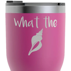 Preppy Sea Shells RTIC Tumbler - Magenta - Laser Engraved - Single-Sided (Personalized)