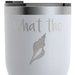 Preppy Sea Shells RTIC Tumbler - White - Engraved Front & Back (Personalized)
