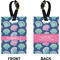 Sea Shells Rectangle Luggage Tag (Front + Back)