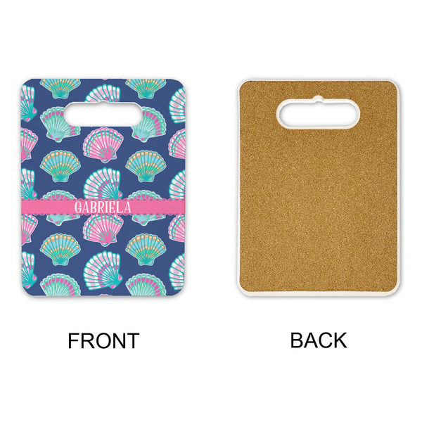 Preppy Sea Shells Rectangle Trivet with Handle - APPROVAL